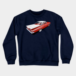 1959 Chevrolet Impala in Roman Red and White Crewneck Sweatshirt